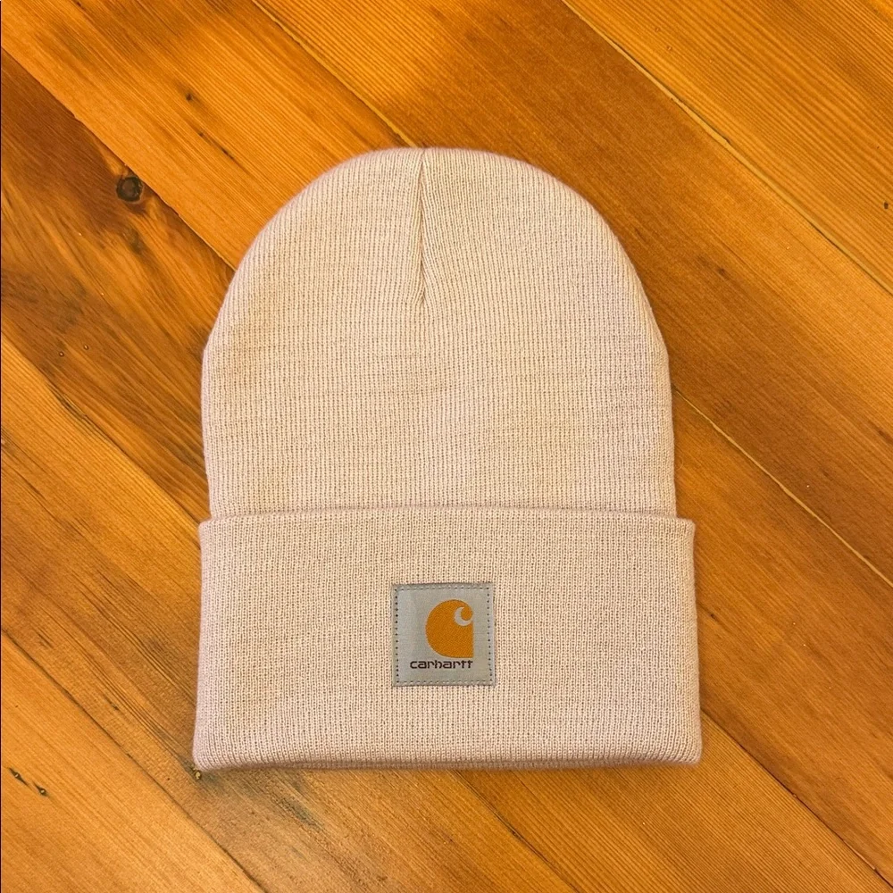 Carhartt Acrylic Watch Hat Knit Cuffed Beanie in Heathered Light Lavender